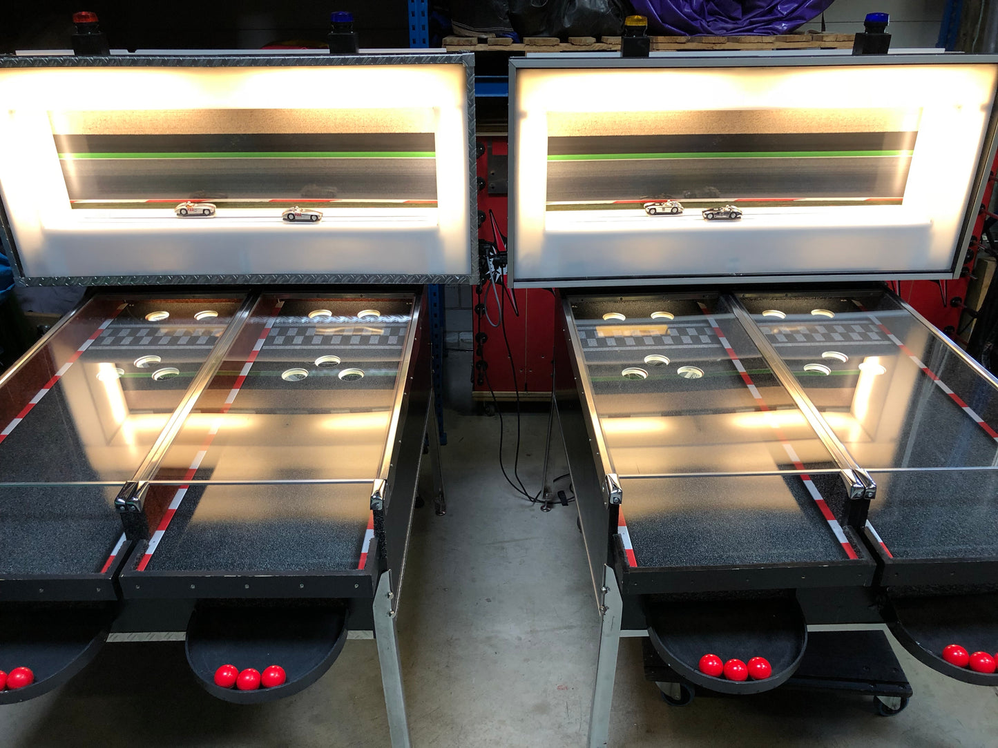 Autorennen Duell / Kugel