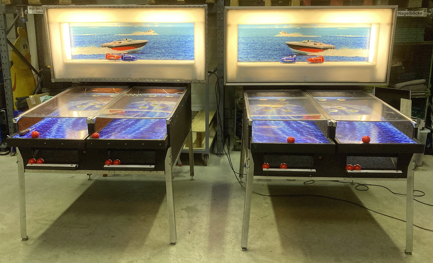 Boot Rennen Kugelspiel Duell