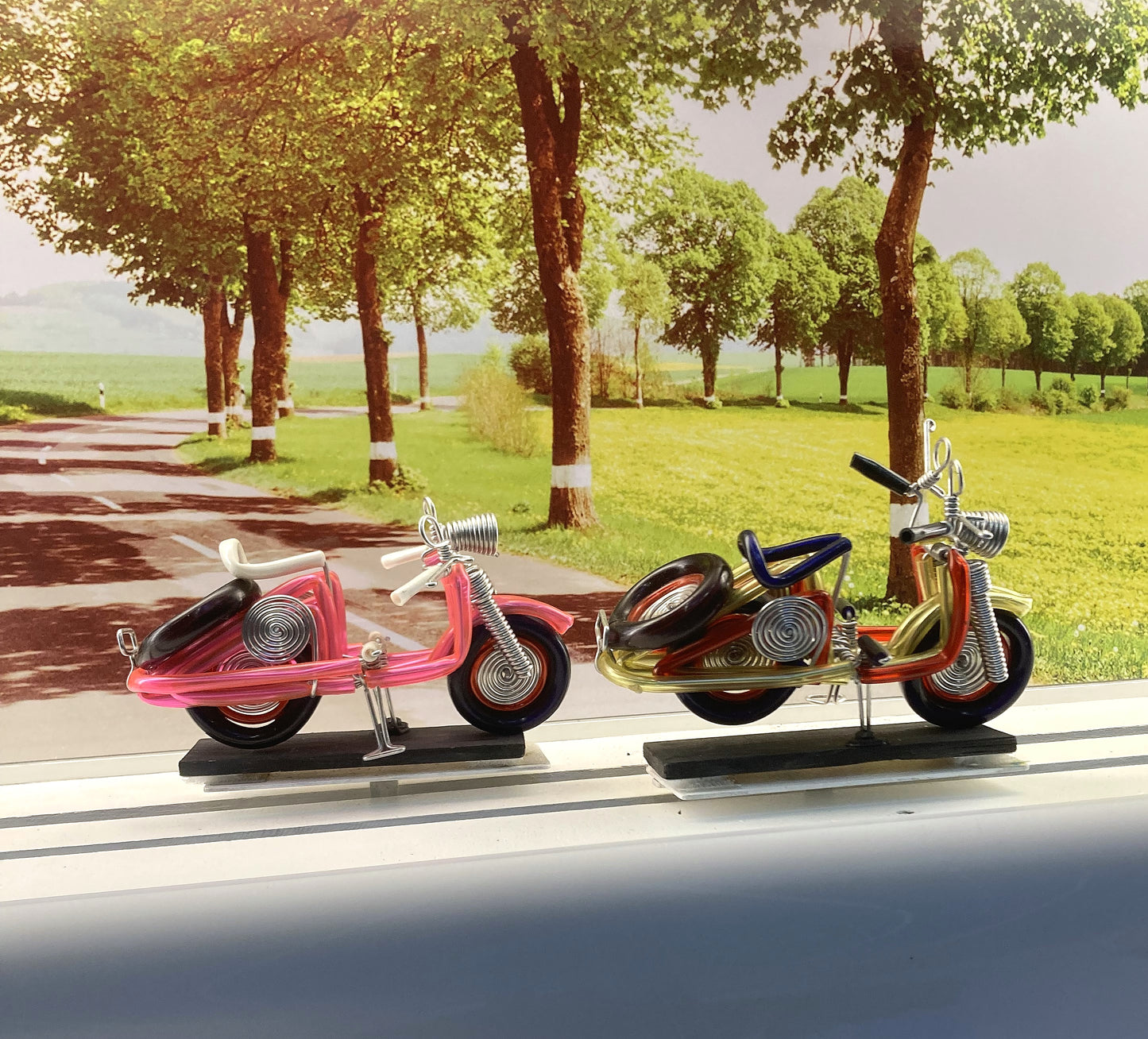 Vespa Motorrad Töff Rennen Kugelspiel