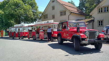 Bimmelbahn Jeep rot