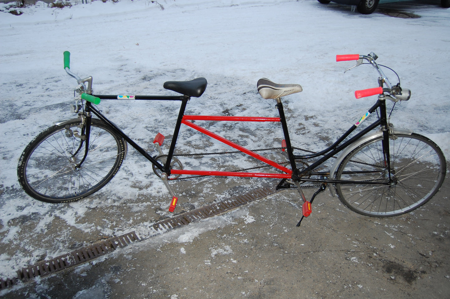 Jux Velo Tandem Rücken an Rücken